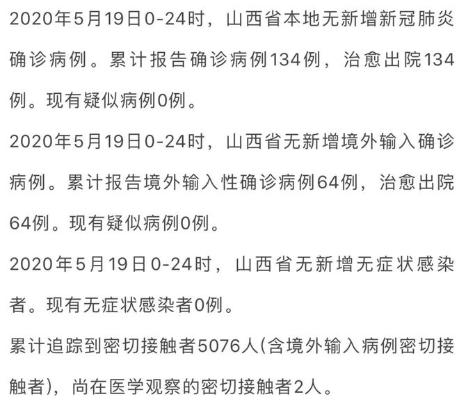 山西省疫情最新消息今天