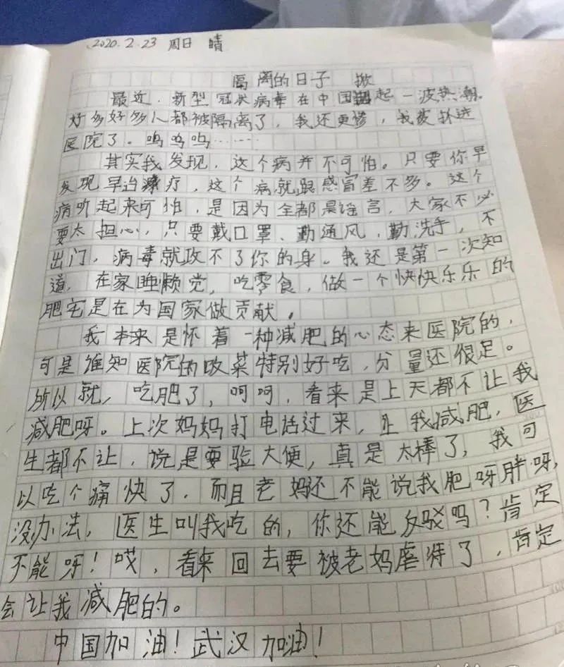 口罩里的春天，一个三年级小学生的抗疫日记