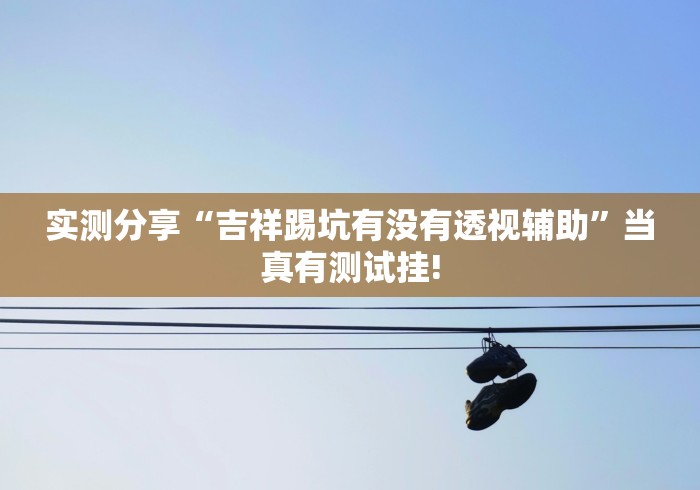 实测分享“吉祥踢坑有没有透视辅助”当真有测试挂!