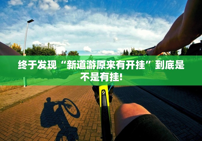 终于发现“新道游原来有开挂”到底是不是有挂!