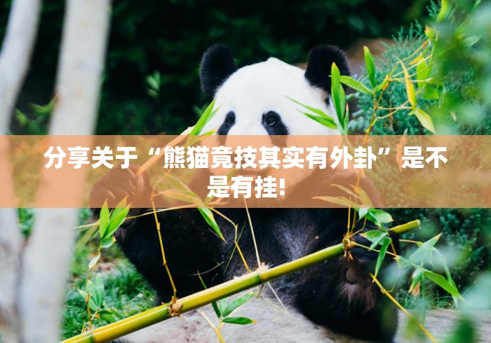 分享关于“熊猫竟技其实有外卦”是不是有挂! 分享关于“熊猫竟技其实有外卦”是不是有挂!