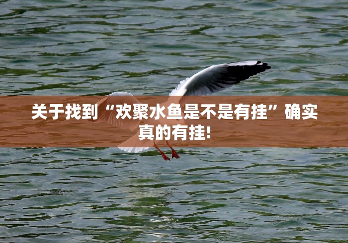 关于找到“欢聚水鱼是不是有挂”确实真的有挂!