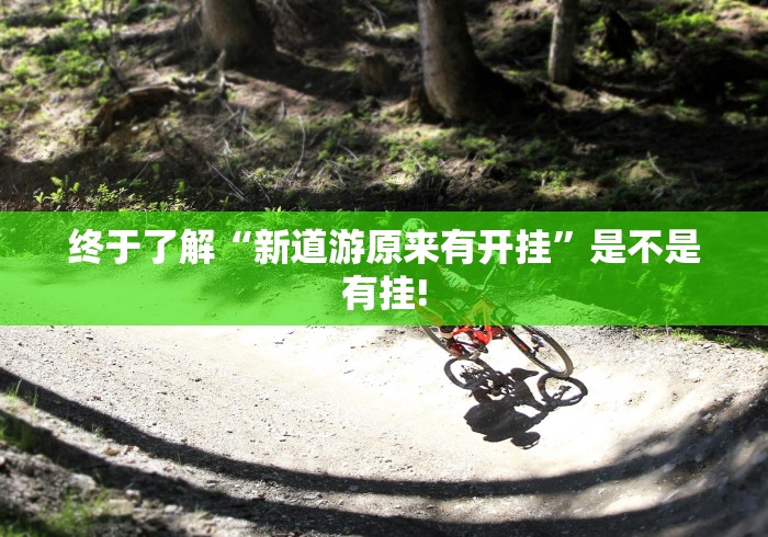 终于了解“新道游原来有开挂”是不是有挂!