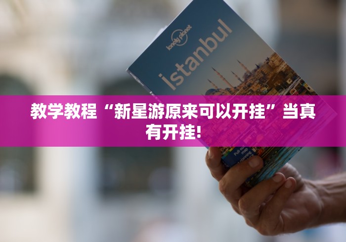 教学教程“新星游原来可以开挂”当真有开挂!