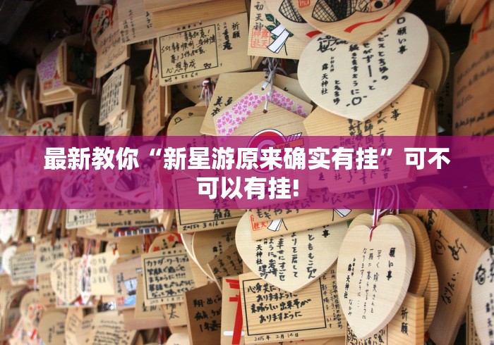 最新教你“新星游原来确实有挂”可不可以有挂!