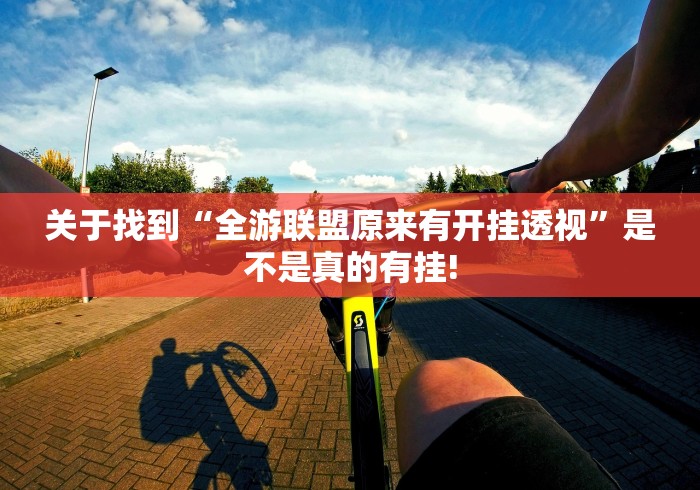 关于找到“全游联盟原来有开挂透视”是不是真的有挂!