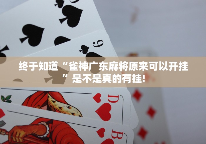 终于知道“雀神广东麻将原来可以开挂”是不是真的有挂! 终于知道“雀神广东麻将原来可以开挂”是不是真的有挂!