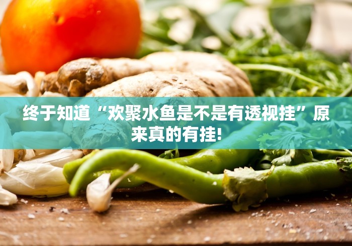 终于知道“欢聚水鱼是不是有透视挂”原来真的有挂! 终于知道“欢聚水鱼是不是有透视挂”原来真的有挂!