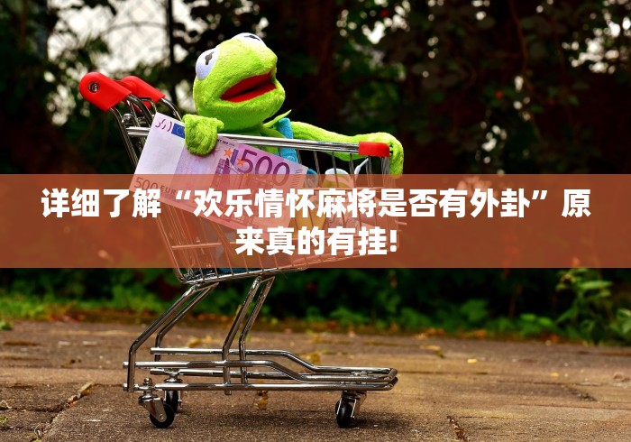 详细了解“欢乐情怀麻将是否有外卦”原来真的有挂!