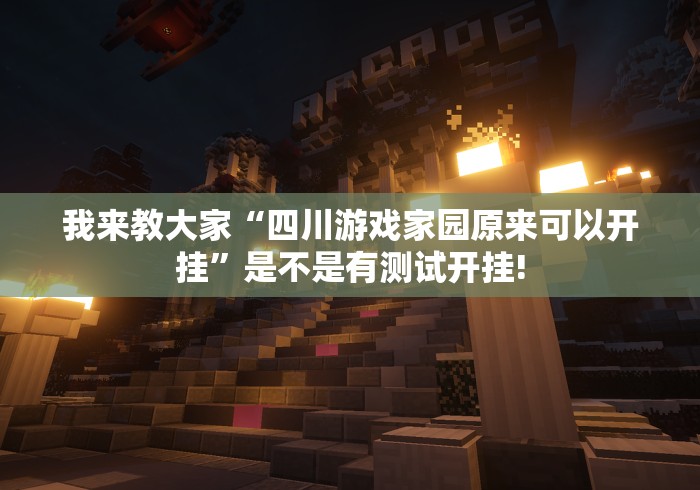 我来教大家“四川游戏家园原来可以开挂”是不是有测试开挂!