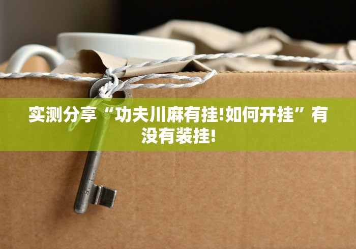 实测分享“功夫川麻有挂!如何开挂”有没有装挂!