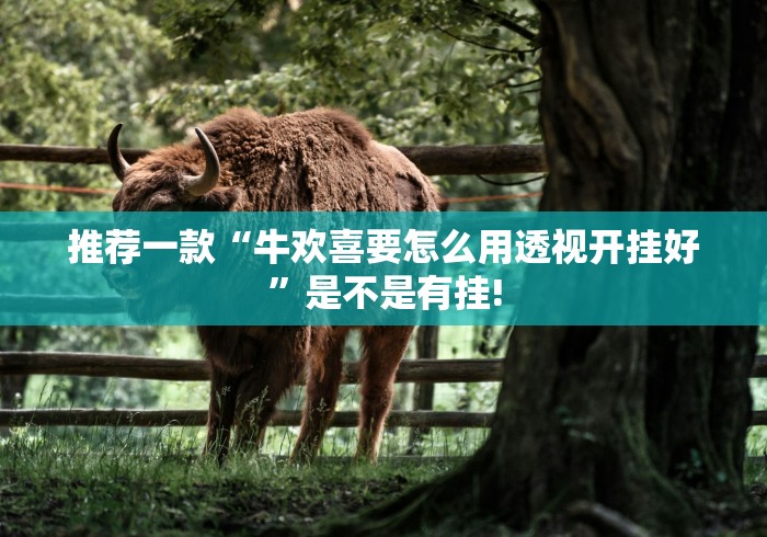 推荐一款“牛欢喜要怎么用透视开挂好”是不是有挂!