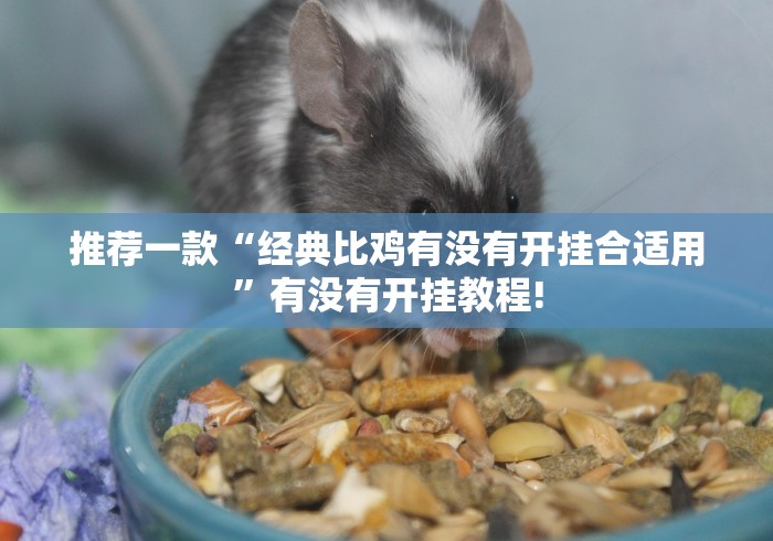 推荐一款“经典比鸡有没有开挂合适用”有没有开挂教程!